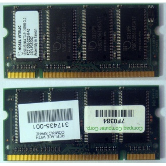Модуль памяти 256MB DDR Memory SODIMM в Солнечногорске, DDR266 (PC2100) в Солнечногорске, CL2 в Солнечногорске, 200-pin в Солнечногорске, p/n: 317435-001 (для ноутбуков Compaq Evo/Presario) - Солнечногорск